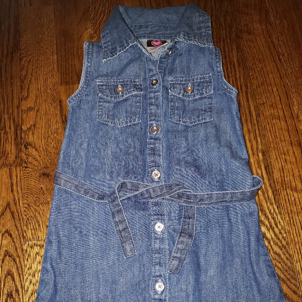 Diva Toddler Sleeveless Denim Dress